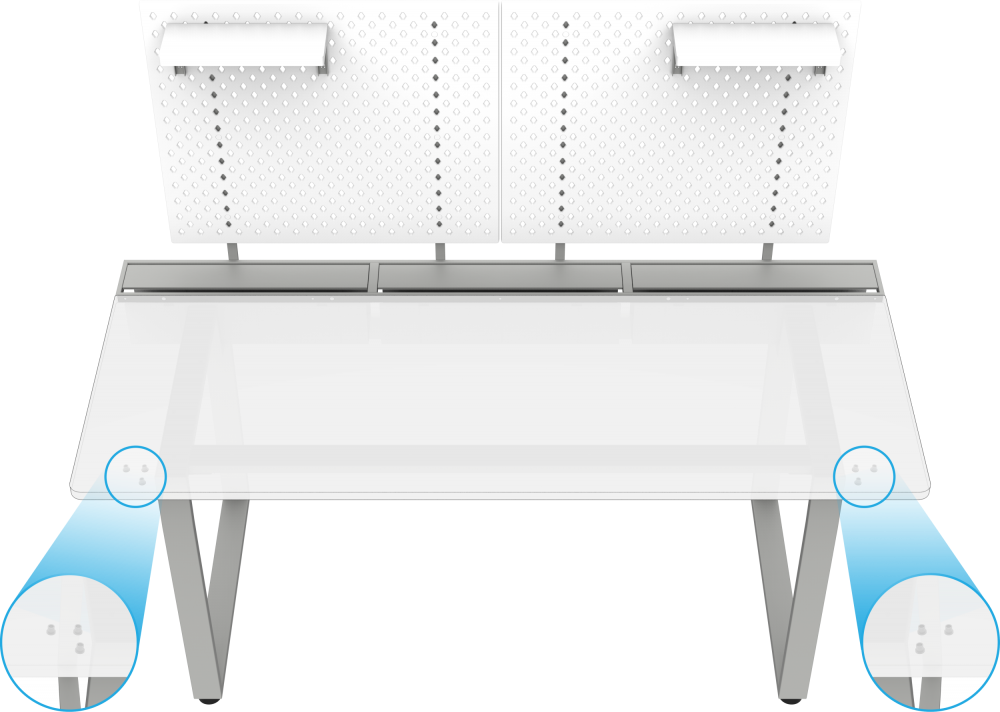 Dezctop Headphone Holder (White)-Addice Inc