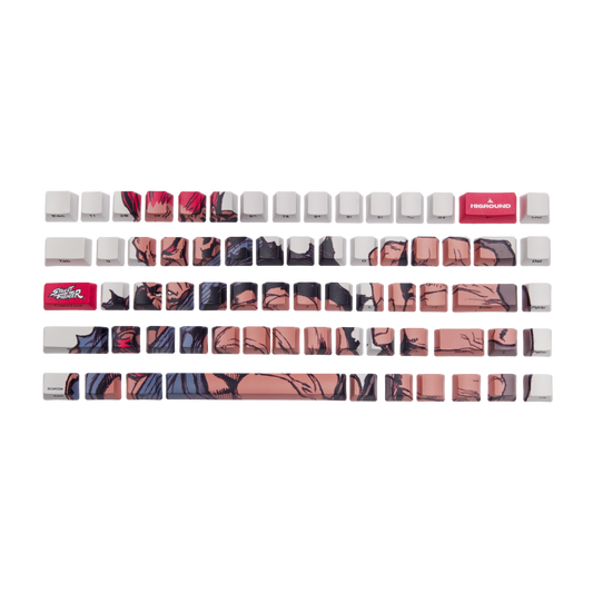 HiGround x Street Fighter - HG x SF 65 Keycap Set - Akuma