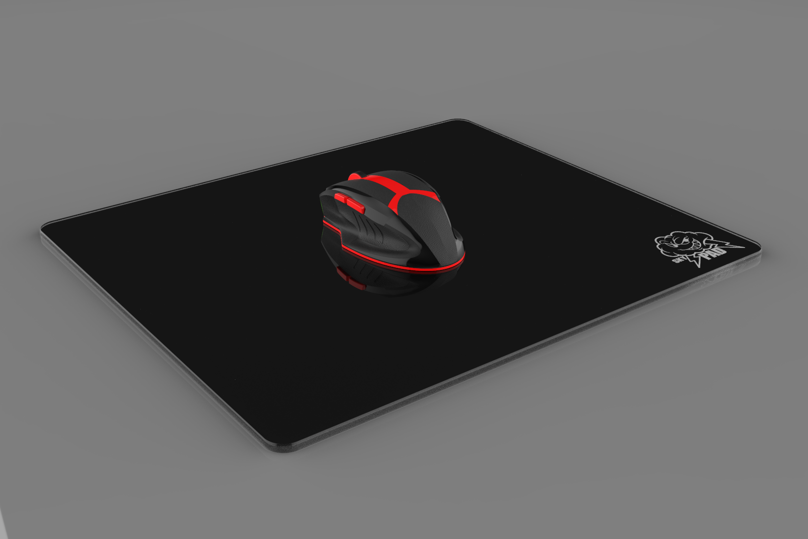 SkyPad Black Glass 2.0 Mousepad-Addice Inc