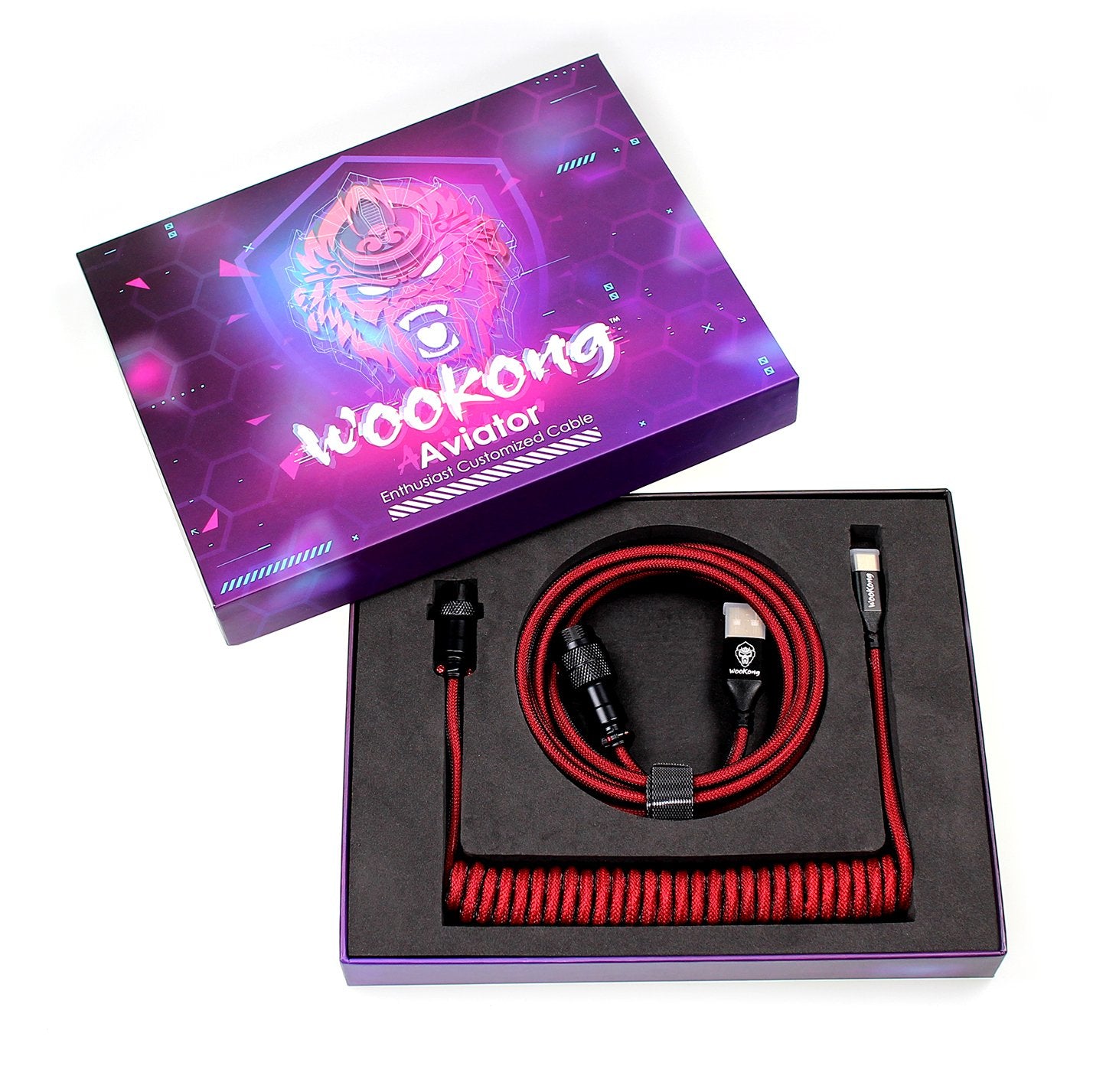 Wookong Red Keyboard Aviator Cables – Addice Inc